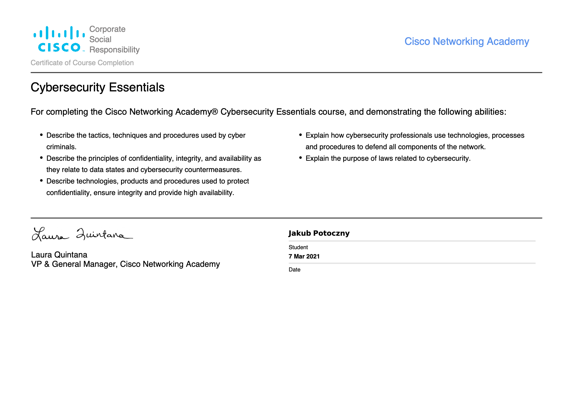 Cybersecurity Essentials