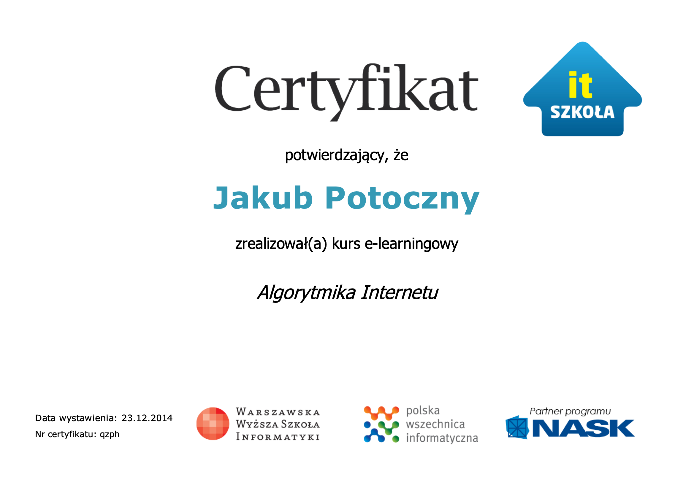 Algorytmika Internetu