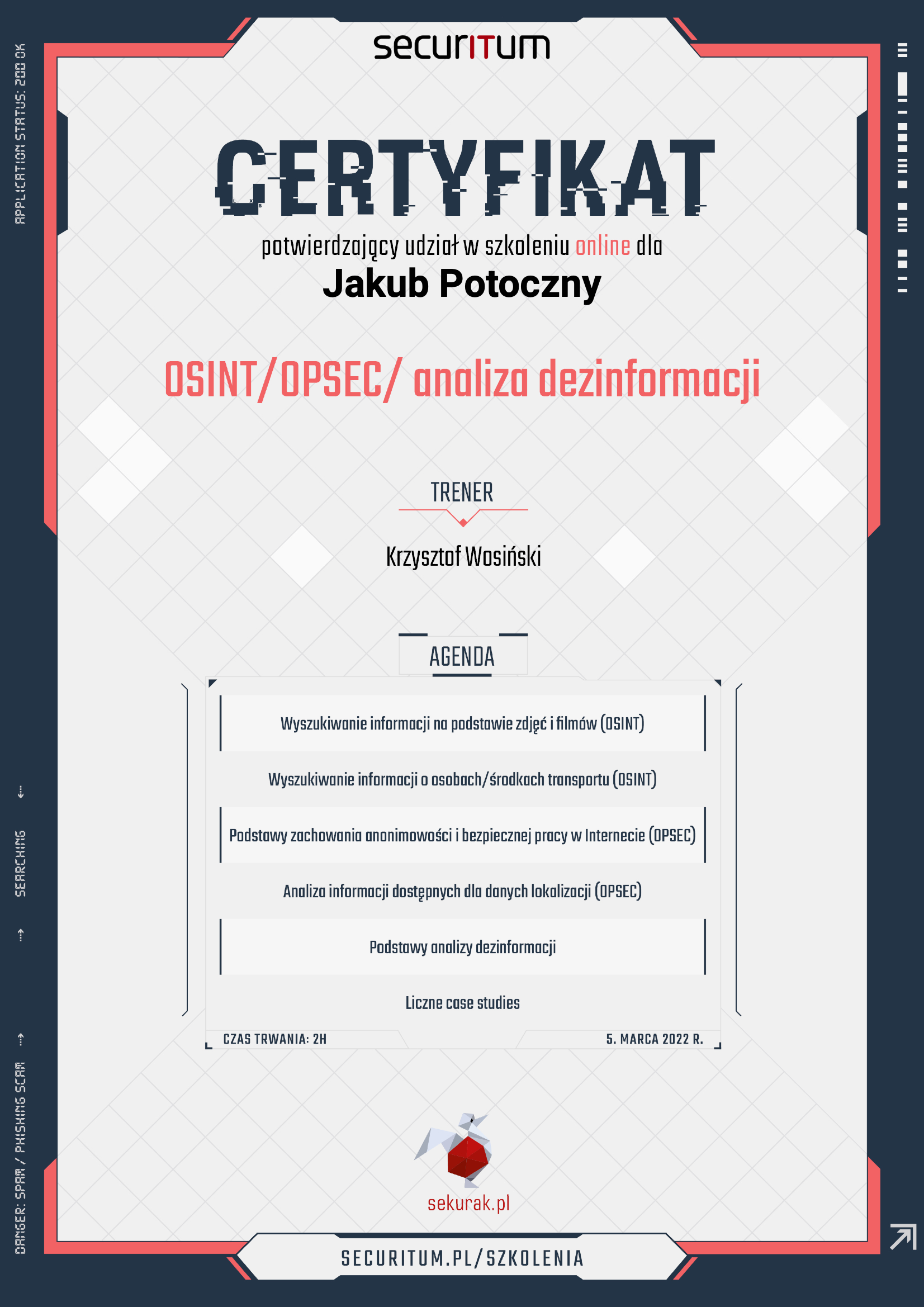 OSINT/OPSEC/Analiza dezinformacji